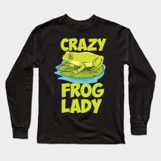 Crazy Frog Lady Long Sleeve T-Shirt